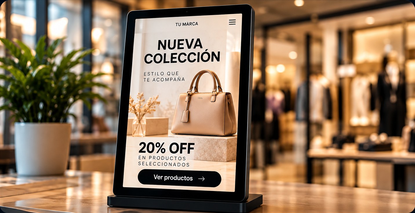 Pantalla digital aplicada a retail